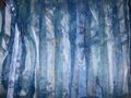 blau - grüner Gardinen / Deko Stoff transparent   9,50 x 1, 40 Meter