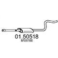 MTS 01.50518 Mittelschalldämpfer Schalldämpfer für MITSUBISHI COLT VI (Z3A, Z2A)