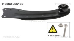 TRISCAN Querlenker Dreieckslenker 8500 295189 für VW SEAT PASSAT B6 3C2 Variant