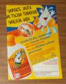 Seltene Werbung vintage TIMOTEI Kids-Shampoo Timmie Timotei Blubber-Uhren 1998