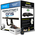Für SKODA Octavia Kombi IV NX5 Anhängerkupplung abnehmbar +eSatz 7pol 03.20- Kit