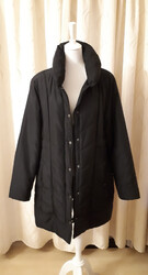 Gr 46 Brave Soul Damen Designer Stepp long Jacke / Mantel schwarz Maße beachten