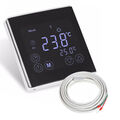 Digital Thermostat Touchscreen schwarz Temperaturregler Raumthermostat