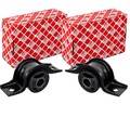 2X FEBI QUERLENKERLAGER BUCHSE HINTEN VORNE passend für FORD TOURNEO TRANSIT
