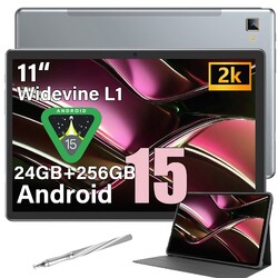 2025 Neu Tablet Android 15 24GB RAM+256GB 8000mAh 11 Zoll 4G LTE 2SIM WlFl GPS