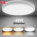 6x48W LED Deckenleuchte Deckenlampe Badezimmer Dimmbar Wohnzimmerlampe Küchen