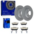ATE PowerDisc BREMSSCHEIBEN 255mm + BELÄGE HINTEN passend für AUDI A6 C5 4B