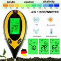 4 in 1 PH Wert Messgerät Bodentester Bodenmessgerät Lichtmesser Feuchtigkeit DE