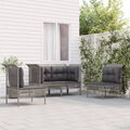 Homgoday 4-TLG. Gartenlounge Set Gartensofa Sitzgruppe Gartenmöbel Set L2U9