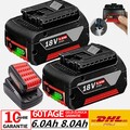 2X 8Ah Original Akku für Bosch 18V Professional GBA GSR GSB BAT618 BAT609 BAT620