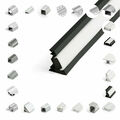 LED Profil Aluprofil für LED Stripes bis 2m Aluminium Schiene Abdeckung Streifen
