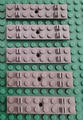 LEGO Eisenbahn 12V Schwellen dunkelgrau 5 Stück