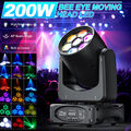 200W 8 Gobo 3 Prisma LED Beam Moving Head RGBW DMX Disco Lichteffekt Party Show