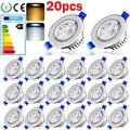 20x LED Einbau Strahler 3W Einbauleuchten Decken Leuchte Set Einbau Spot 230V DE
