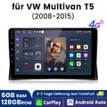 Carplay Android13 Autoradio Für VW Multivan T5 08-2015 GPS Nav WIFI DAB+ 6+128GB