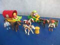 2x Kinder Pony Kutsche Figuren zu  4190 5221 6926 Reiterhof Playmobil 2737
