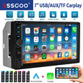 Doppel 2 DIN Autoradio 7 Zoll Apple Carplay Android Auto Bluetooth USB AUX TF EQ