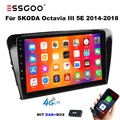 10" 8-Kern Android14 DAB+ Autoradio Navi 128G für SKODA Octavia III E5 2014-2018