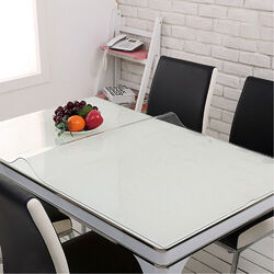 Tischfolie 1mm Transparent Klar Tischdecke Tischschutz Tischmatte Abwaschbar PVC