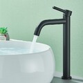 Waschtischarmatur Hoch Wasserhahn Bad Armatur Waschbecken Mischbatterie Schwarz