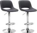 2er Set Barhocker Camden Kunstleder-Bezug Barstuhl drehbar höhenverstellbar