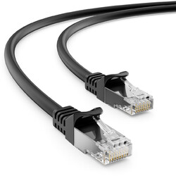10m CAT 7 Patchkabel Netzwerkkabel RJ45 LAN DSL Netzwerk Ethernet Kabel Schwarz