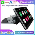 Single 1DIN Drehbar 10.1'' Android 13 Autoradio CarPlay GPS Navi DAB+ Radio 32GB
