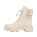 Rieker Damen Schnürboots Beige 72631-62 Stiefel Winter