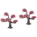  2 stücke Aquarium Baum Künstliche Aquarium Pflanze Aquarium Kunststoff Baum