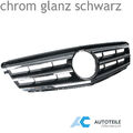 Kühlergrill Sport Grill für Mercedes W204 S204 glanz schwarz original Optik