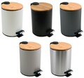 spirella Kosmetikeimer Tretmülleimer Treteimer Abfalleimer Softclose Bambus 3/5L