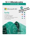 Microsoft 365 Family Office 365 | 6Nutzer | Mehrere PC / Mac | ESD | 12+3 Monate