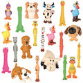 TRIXIE Latex Hundespielzeug Kauspielzeug Spielzeug Zum Kauen Spaß mit Stimme