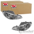 2x VAN WEZEL H7/H7 SCHEINWERFER SET LINKS+RECHTS passend für PEUGEOT 206