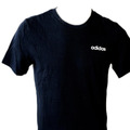 Adidas Basic Shirt  T-Shirt Gr. S Schwarz Herren Kurzarm Baumwolle Rundhals