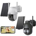 2K 3MP Überwachungskamera Set Aussen WLAN Solar Akku Kamera FarbNachtsicht PTZ