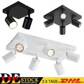Deckenstrahler LED 2-6 flammig schwenkbar Deckenlampe GU10 Spot Deckenleuchte
