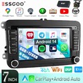 DAB+ Android 14 6+128G Carplay Autoradio 8Kern Für VW GOLF 5 6 Touran Caddy Polo