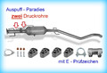 DPF / Rußpartikelfilter mit 2 Druckrohren für Opel Astra H 1.9 CDTi Caravan +Kit