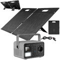 revolt Powerstation & Solar-Generator mit 50-W-Solarpanel, 222 Wh, 200 Watt