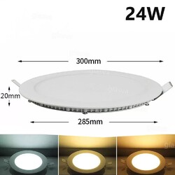 LED Panel Einbaustrahler 230V Spots Flach Silm Einbauleuchte Set Decken Leuchte