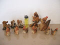 11 Stück süße Dekofiguren --- 9x Eichhörnchen + 2x Vogel Deko Figur 