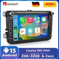 DAB+ Carplay Für GOLF 5 PASSAT Jetta Android13 Autoradio GPS Nav WiFi SWC BT 32G