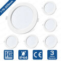 LED Panel Einbaustrahler 230V Spots Flach Einbauleuchte Rund Deckenleuchte Set 