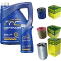 MANN-FILTER Inspektionspaket 6L MANNOL Defender 10W-40 für Fiat Ducato Kasten