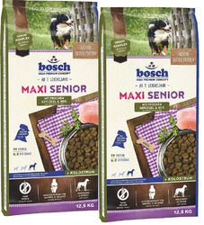 Bosch Hundefutter Maxi Senior Hunde Trockenfutter mit Geflügel 2x12.5Kg