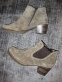 Gabor Athen Stiefel Stiefeletten Leder Wildleder Schuhe, Gr. 5 1/2 38, neuwertig