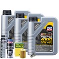 Motoröl 5W40 LIQUI MOLY 3L+MANN Ölfilter+Spülung+Cera Tec+Ölablassschraube