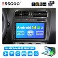 9" Android 14 Carplay Autoradio 64G Für VW Polo 6R 6C 2009-2017 GPS Wifi 64G Cam