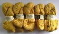 5 Stränge Wolle / Seide gelb 500g